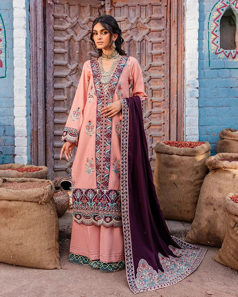 3PC READY TO WEAR KHADDAR PASHMINA SHAWL DRESS 05