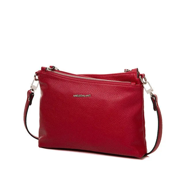 AMELIE GALANTI casual messenger bags for women new flap crossbody bag european and american style soft zipper solid none 2017