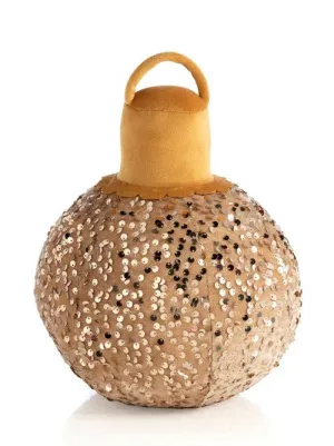 Champagne Bauble Ornament Pillow