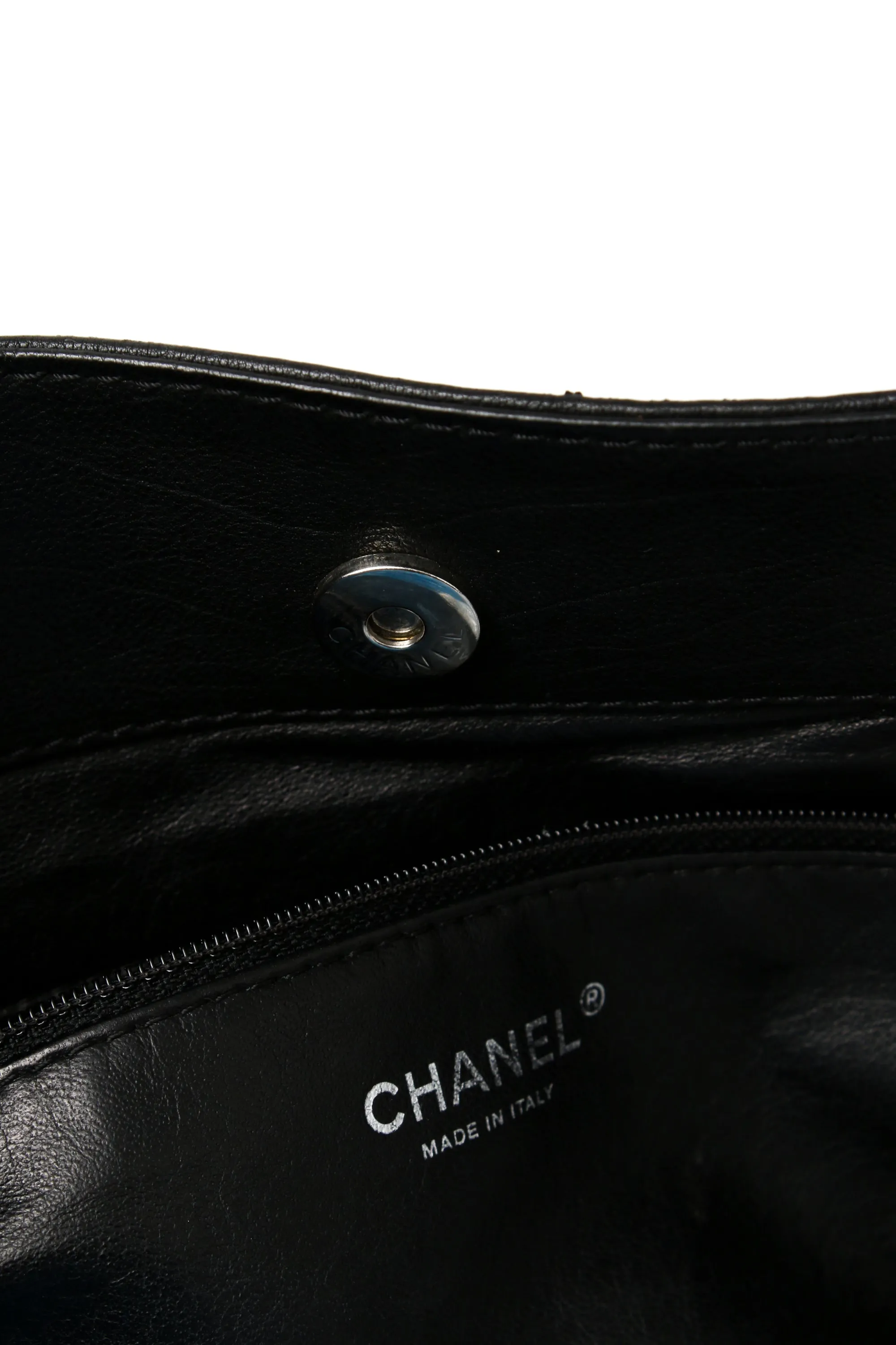 Chanel Leather Luxe Ligne Bowler Tote Bag