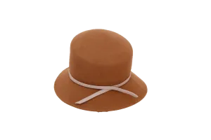 Cloche Brown Hat
