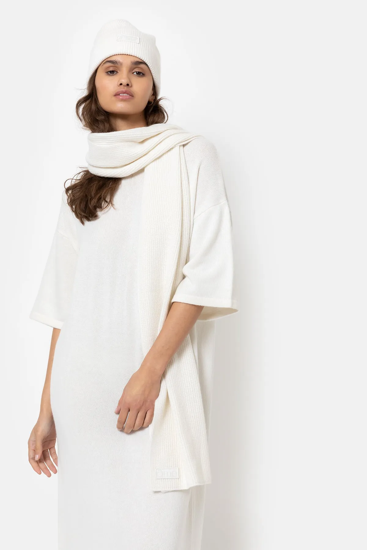 Edouard Merino Wool Scarf | Off White
