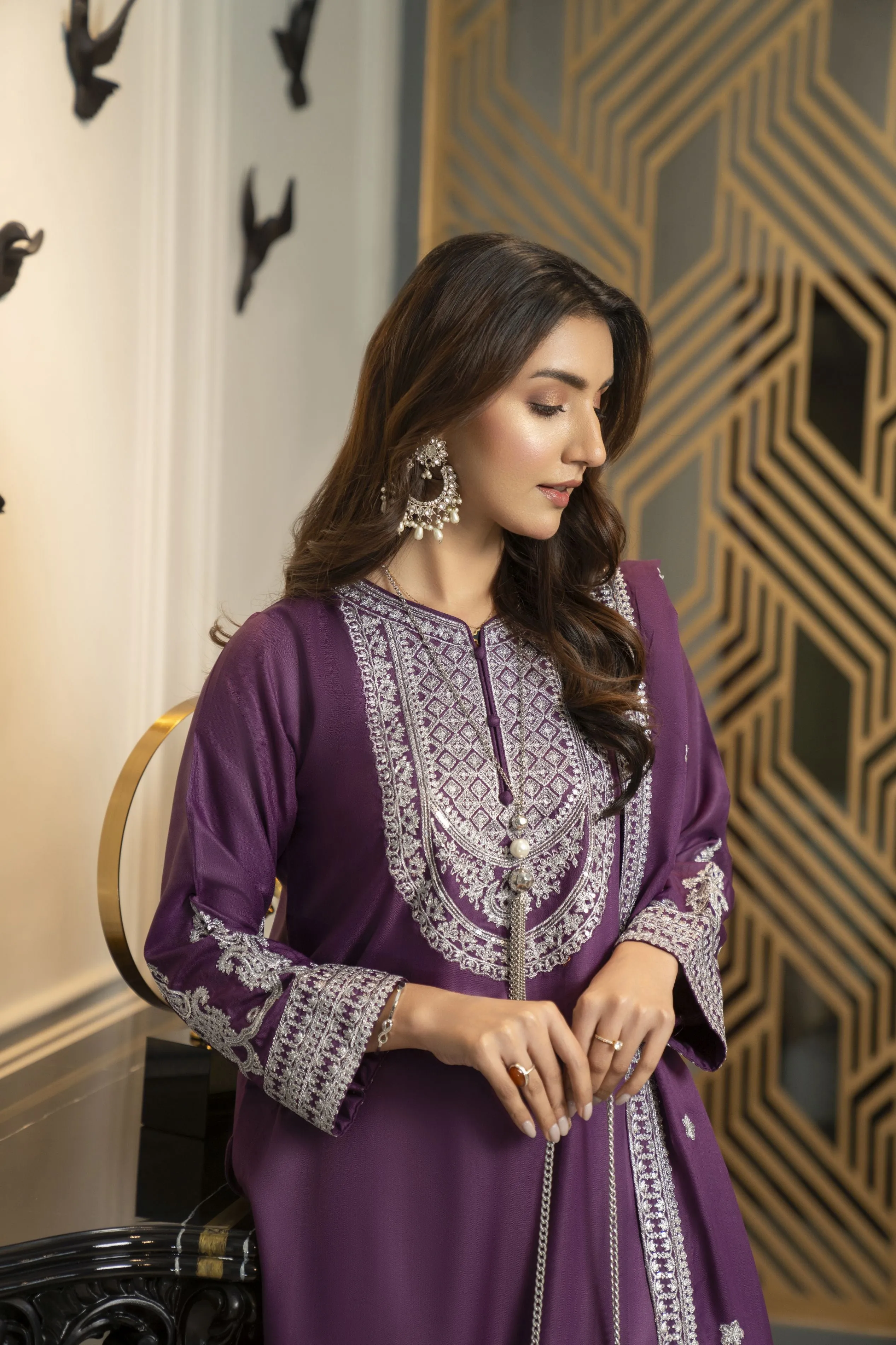 PASHMINA WINTER SHAWL COLLECTION BY SAKEENA HASAN SHP7
