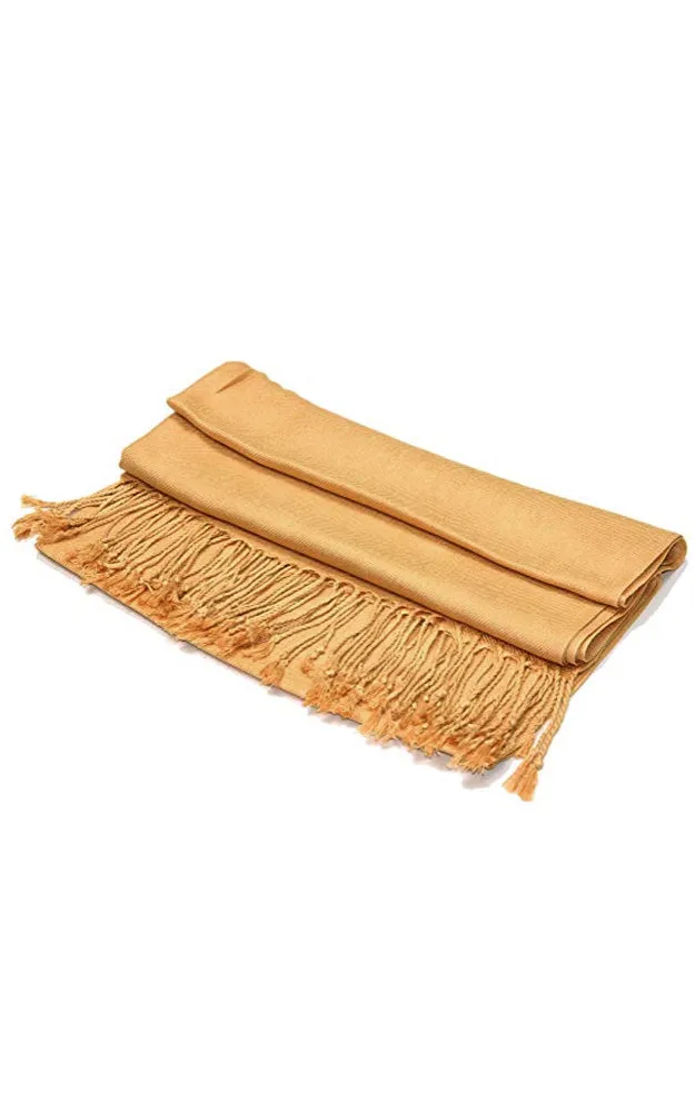 PP001-54 Gold Pashmina Scarf