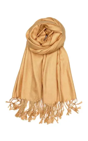 PP001-54 Gold Pashmina Scarf