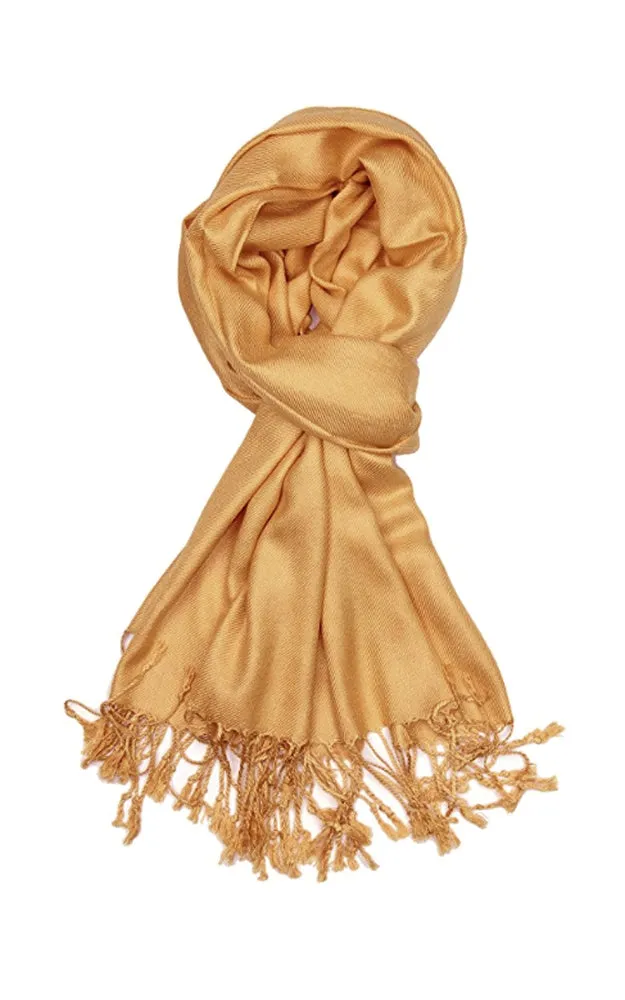 PP001-54 Gold Pashmina Scarf