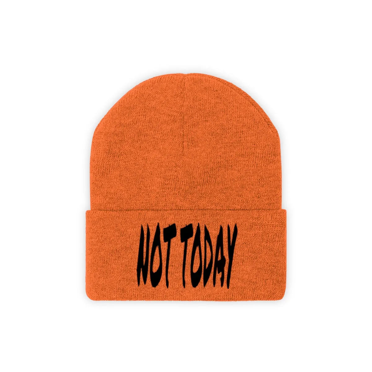 "Not Today" Black Letters Knit Beanie #VezzyWorld 