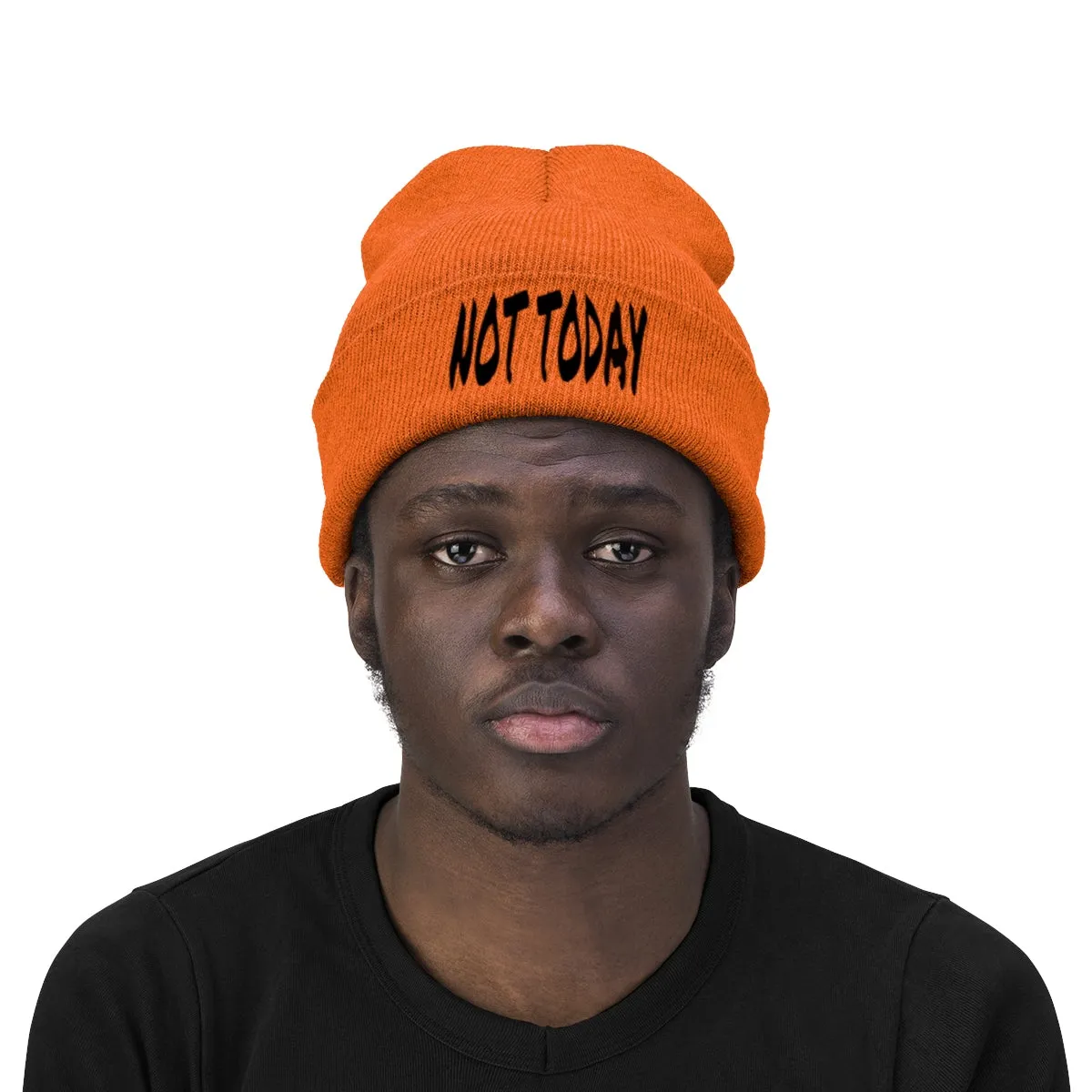 "Not Today" Black Letters Knit Beanie #VezzyWorld 