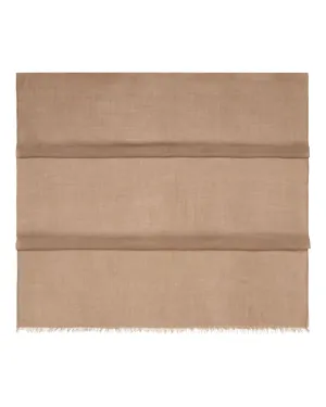 Women's Ultrafine Pashmina Cashmere Shawl Dark Tan Brown